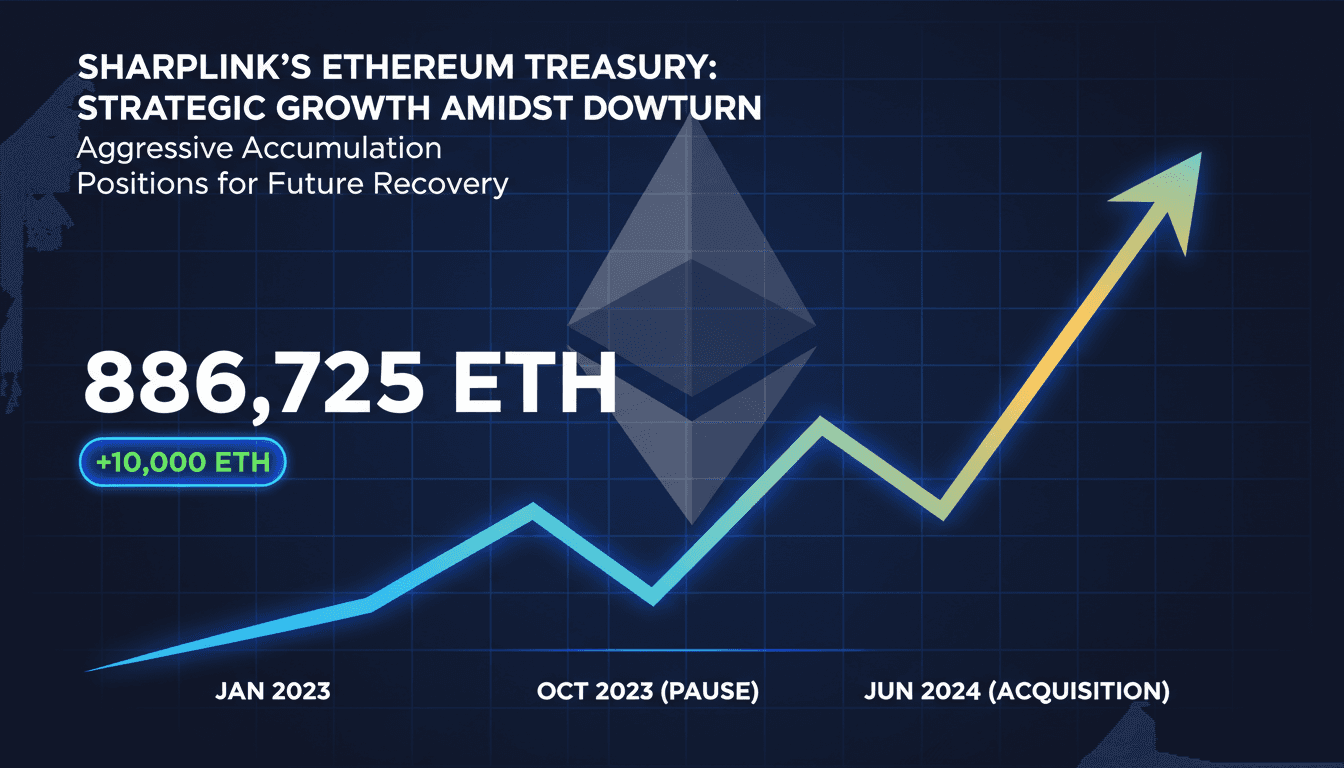 Sharplink's Ethereum treasury growth amid market challenges