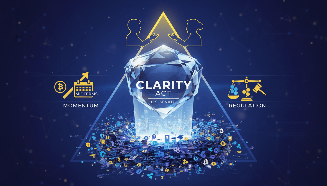 Senators Lummis and Hagerty discussing the CLARITY Act in the Senate
