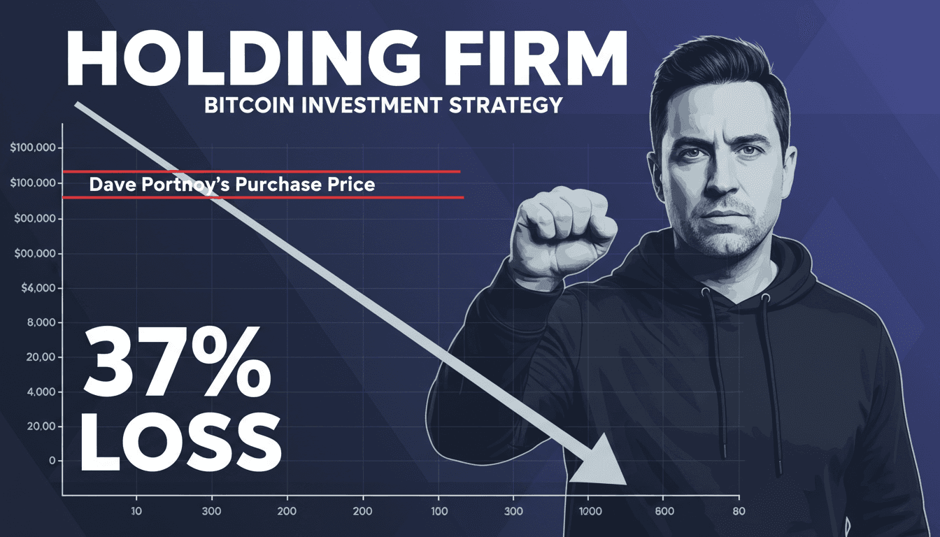 Dave Portnoy discussing his Bitcoin investment strategy during an interview.
