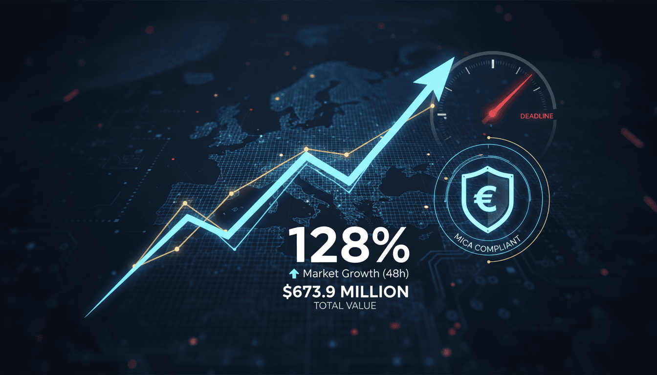 Growth of MiCA-compliant euro stablecoins ahead of EU deadline