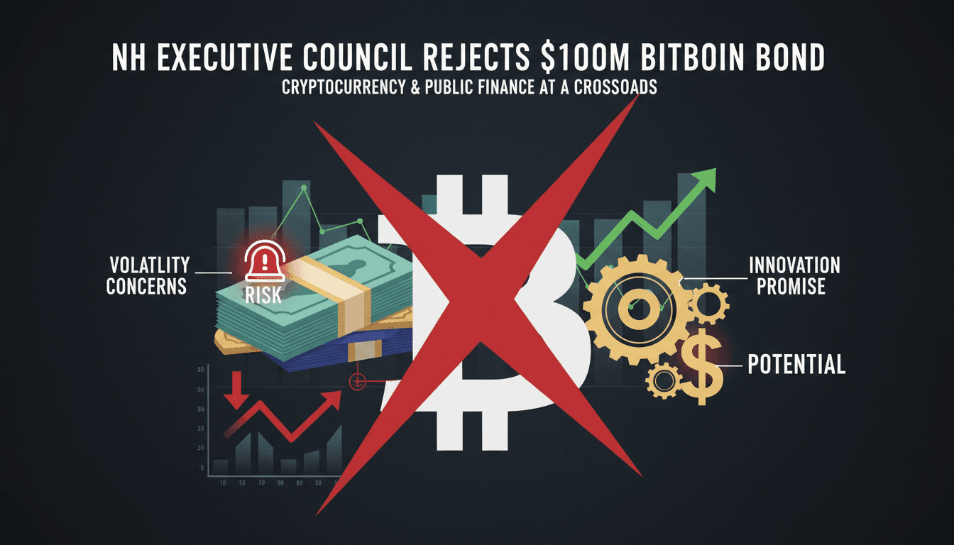 New Hampshire Executive Council meeting discussing Bitcoin-backed bond proposal