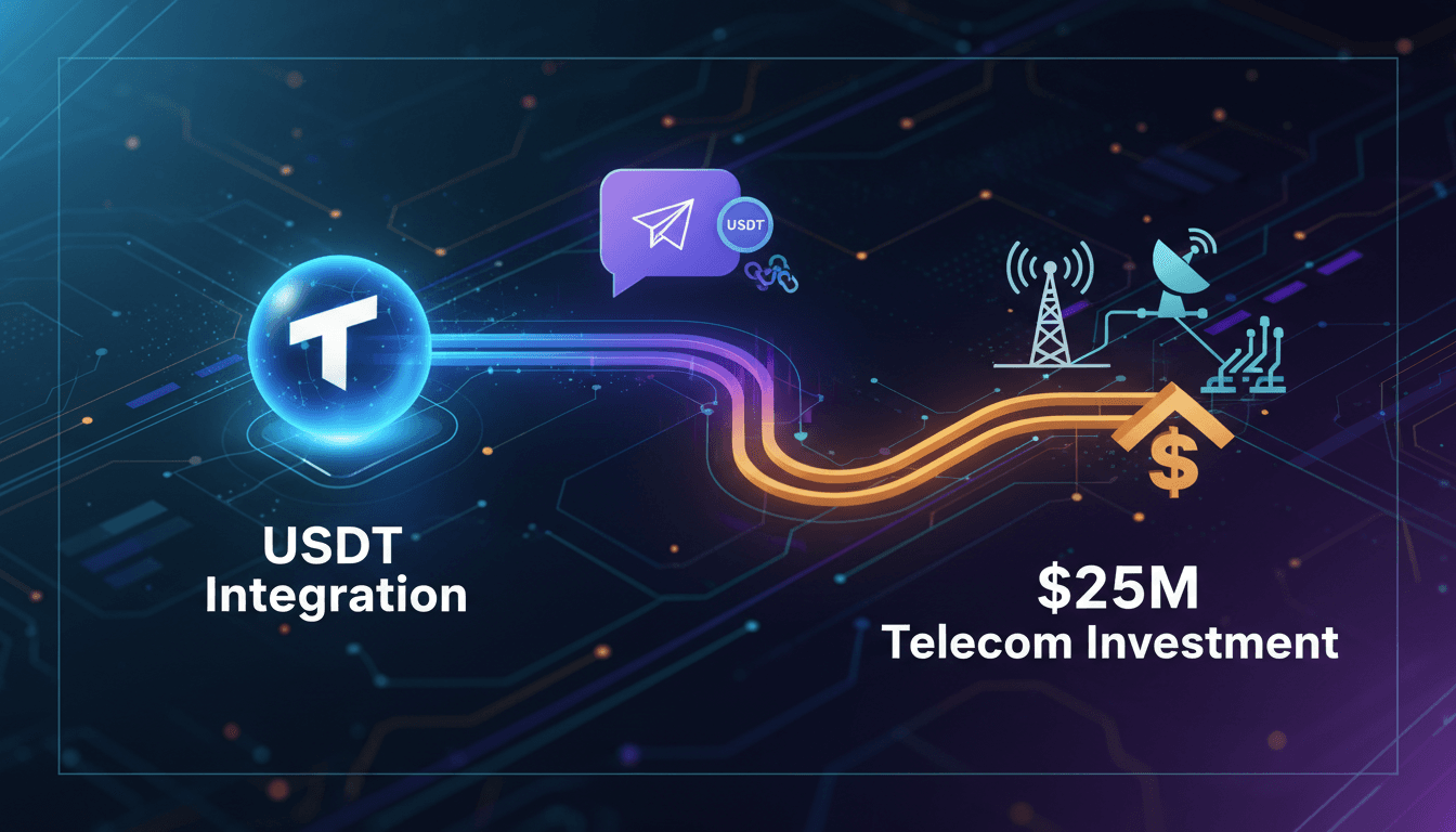 Tether's USDT integration into Telegram and telecom investment strategy