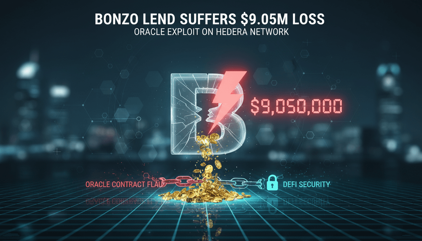 Bonzo Lend logo with a financial loss graphic