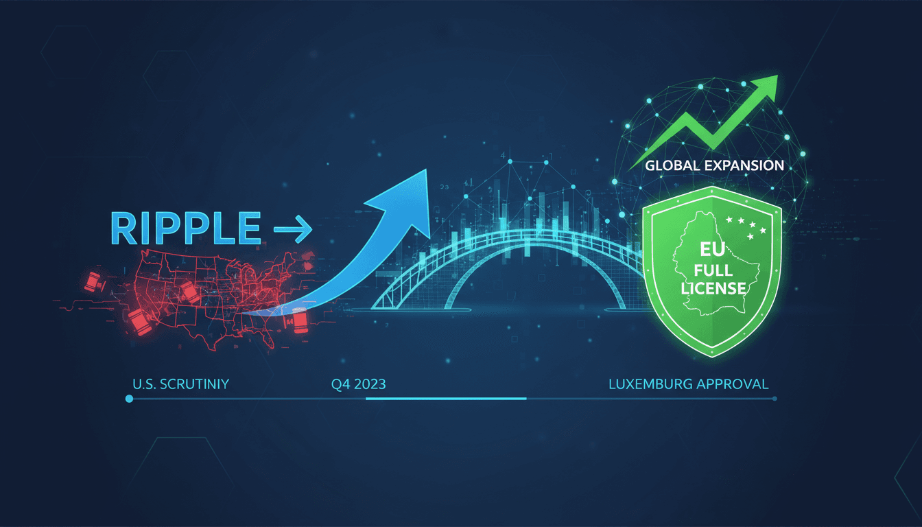 Ripple's regulatory approval in Luxembourg and its impact on the cryptocurrency market.