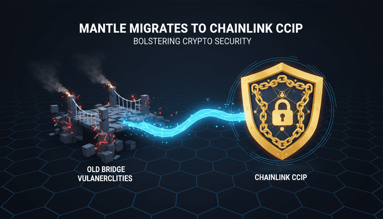 Mantle's migration to Chainlink CCIP illustrating cryptocurrency security challenges.