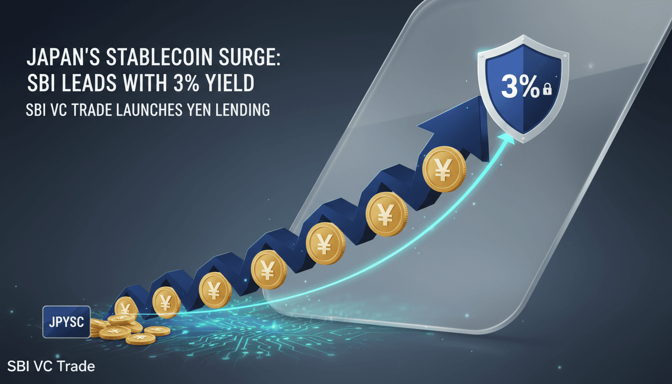 SBI VC Trade launches yen stablecoin lending service with 3% yield