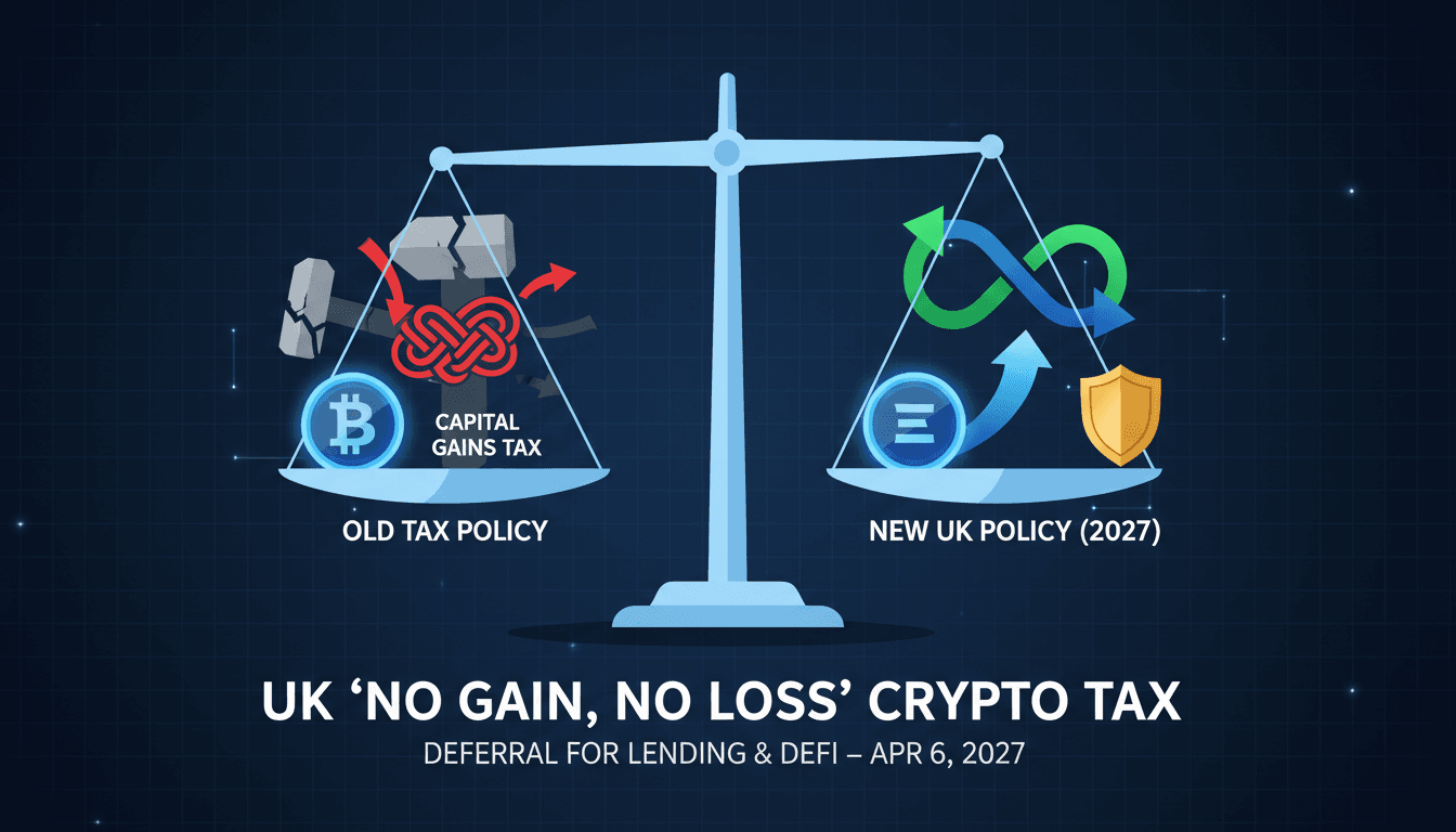 UK government announces new tax policy for cryptocurrency transactions.