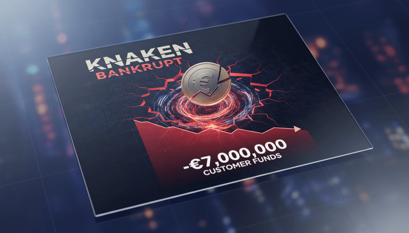 Illustration of Knaken's bankruptcy and its impact on the cryptocurrency market.