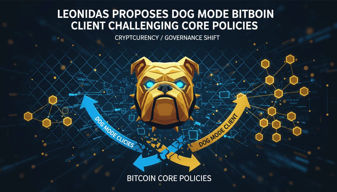 Leonidas proposes DOG Mode Bitcoin client challenging existing policies