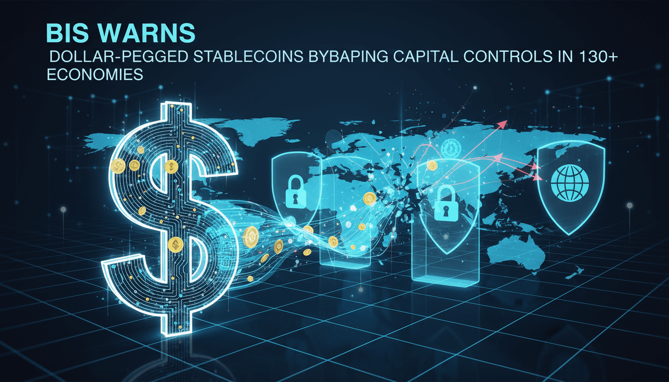 Infographic showing the impact of stablecoins on capital controls in global economies.