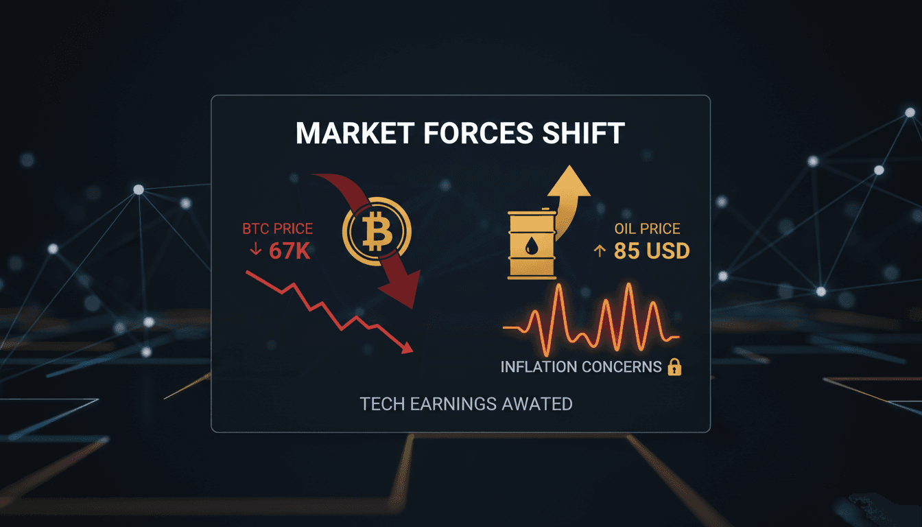 Bitcoin price chart showing recent fluctuations and market trends