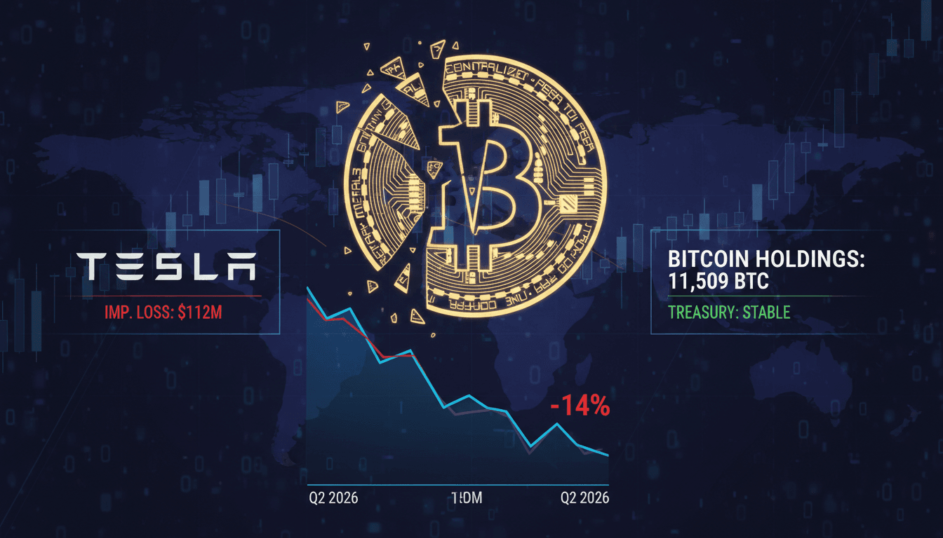 Tesla's financial report on Bitcoin holdings and market impact