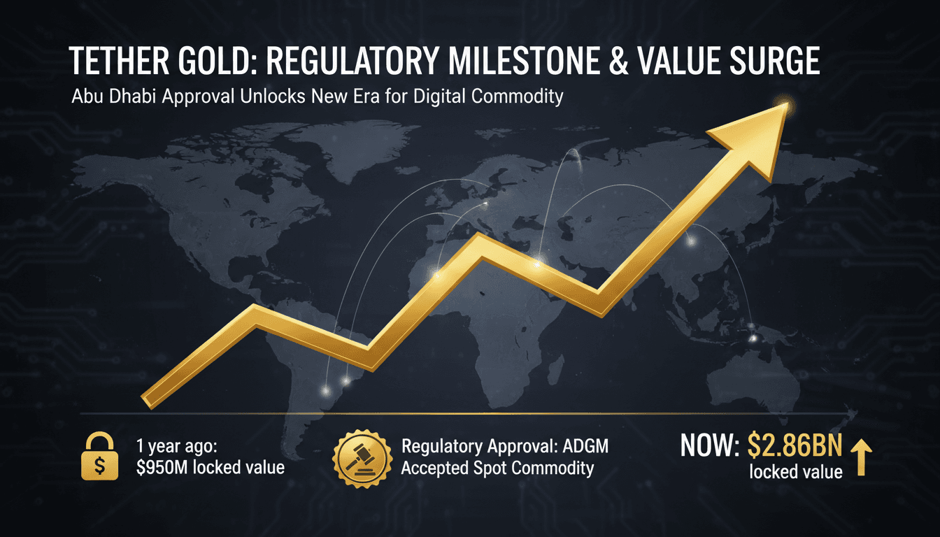 Tether Gold Gains Regulatory Approval as Accepted Spot Commodity in Abu Dhabi