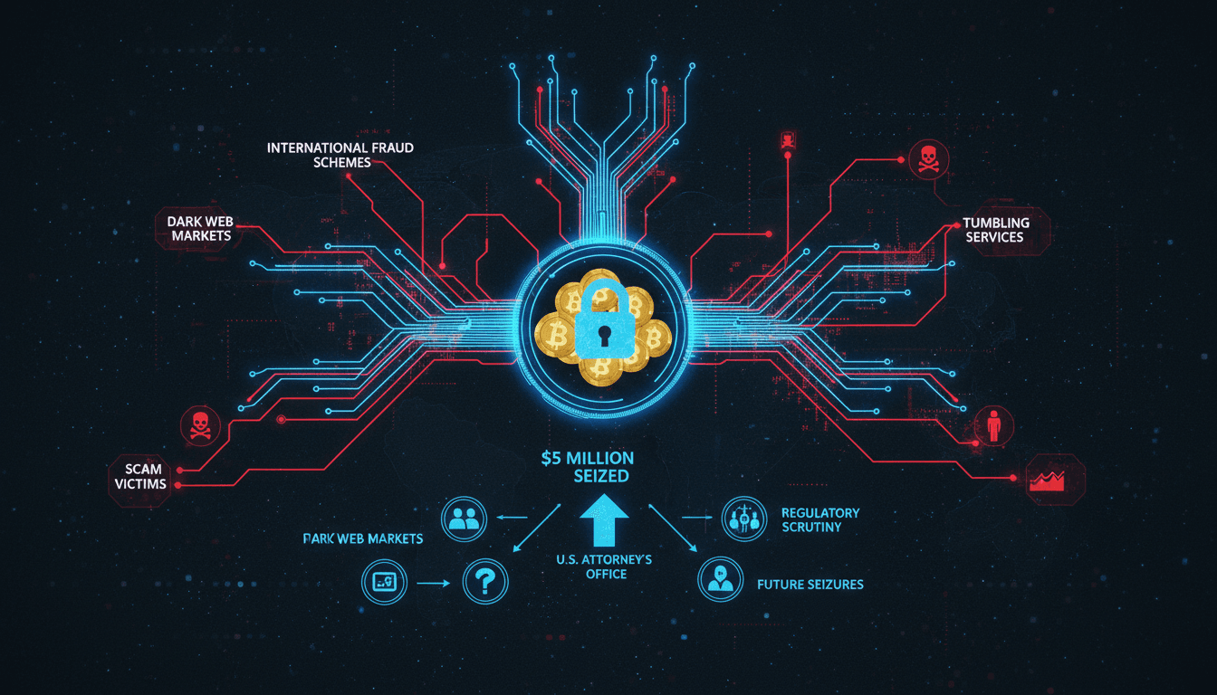 U.S. Attorney's Office cryptocurrency seizure announcement