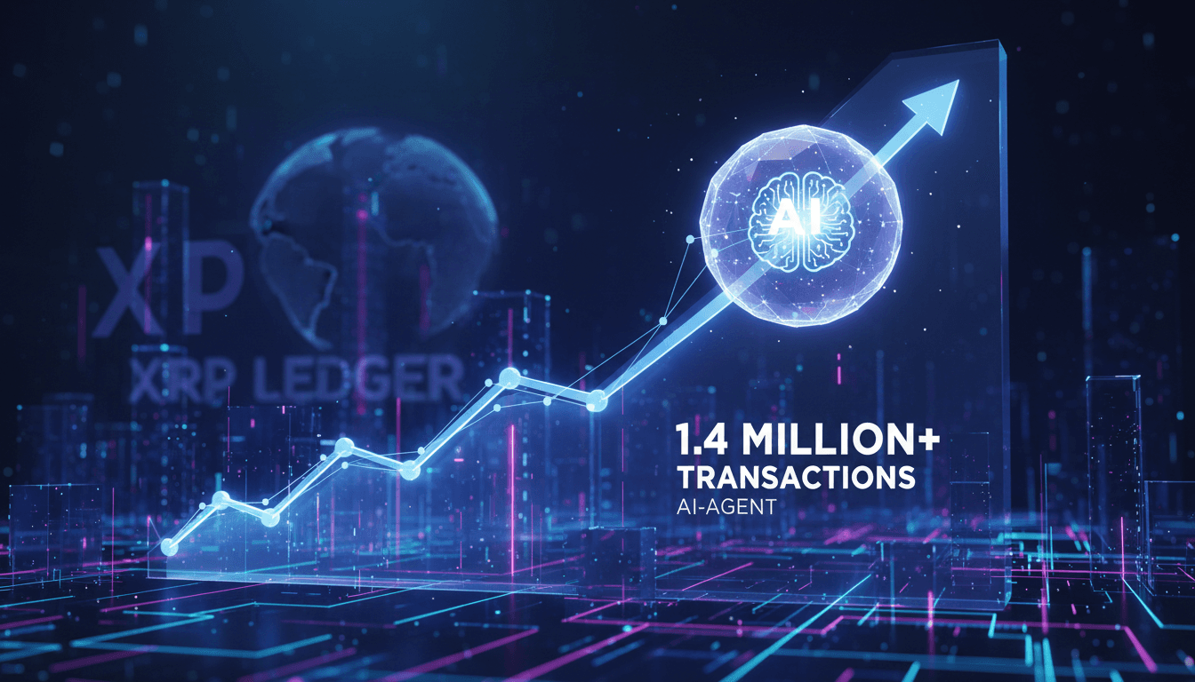 Growth of AI-agent transactions on the XRP Ledger