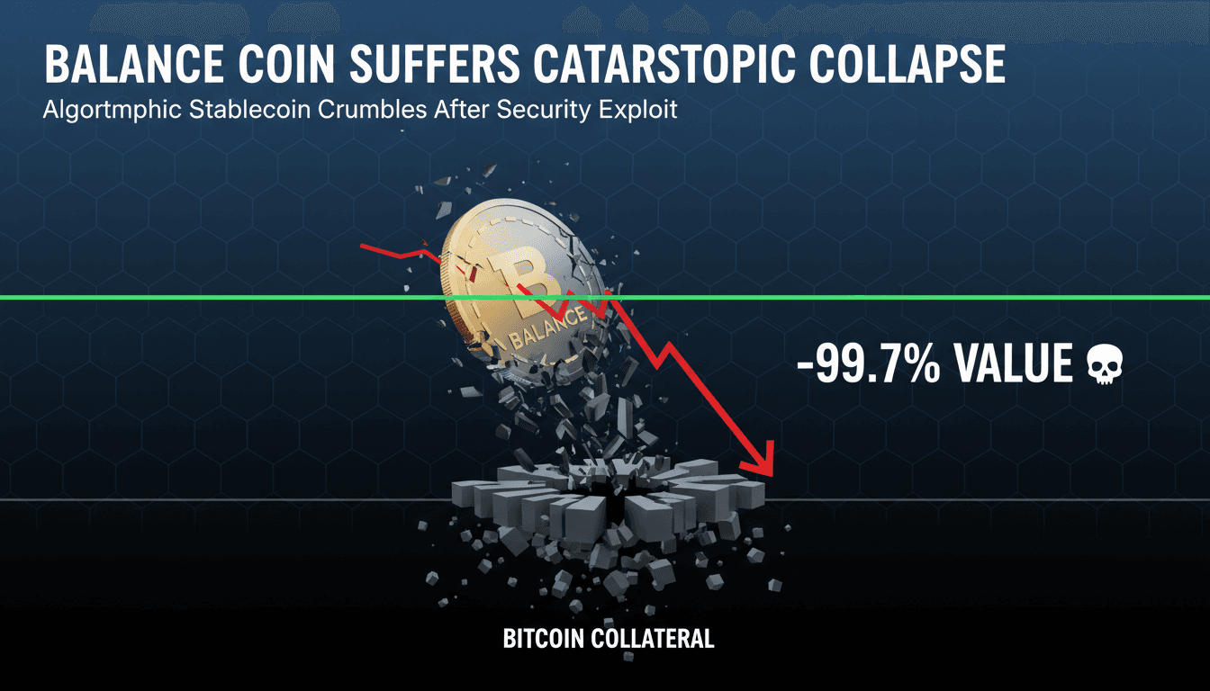 Analysis of Balance Coin's catastrophic collapse and its implications.
