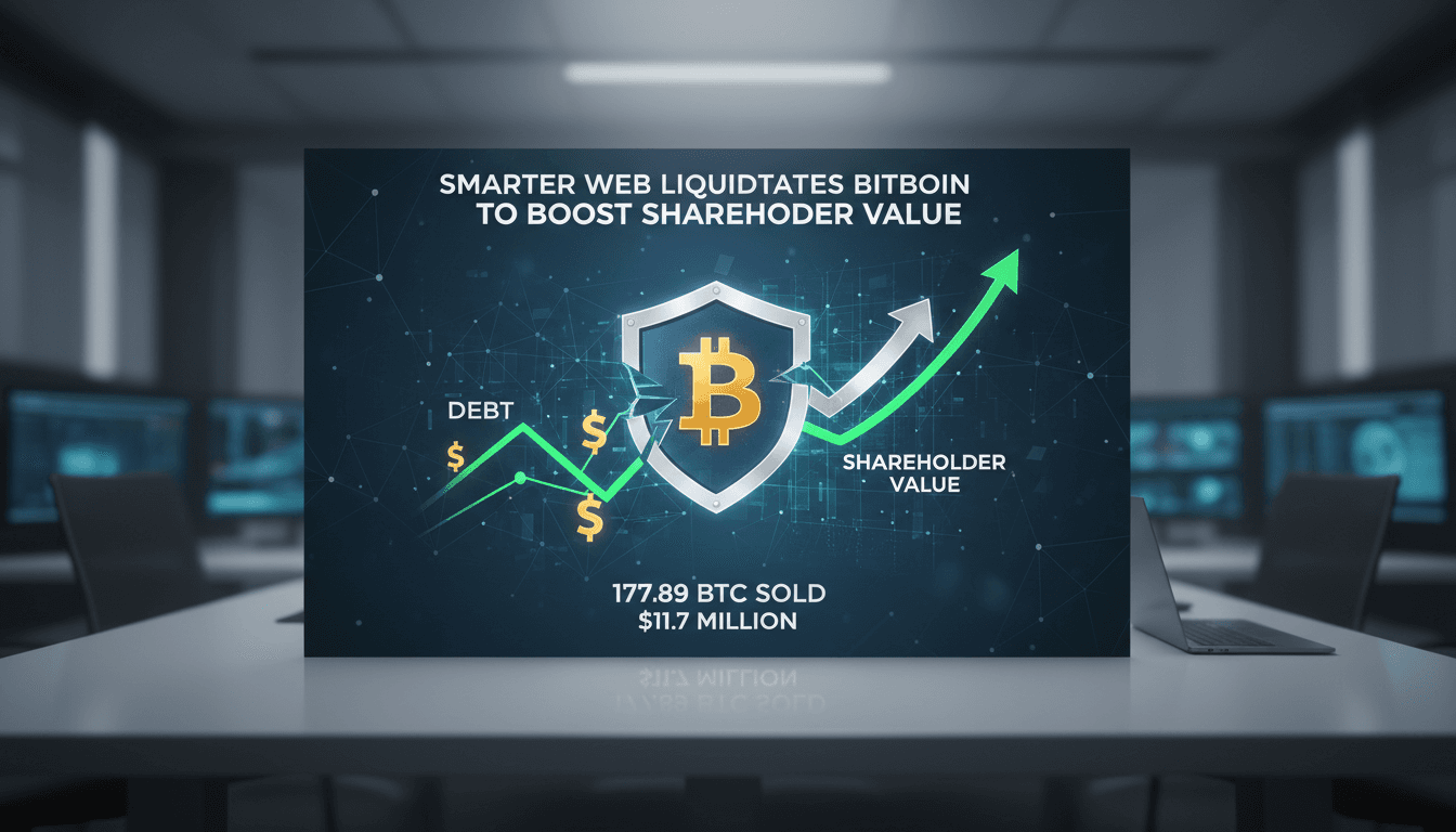 Smarter Web Company Bitcoin sale for debt repayment analysis