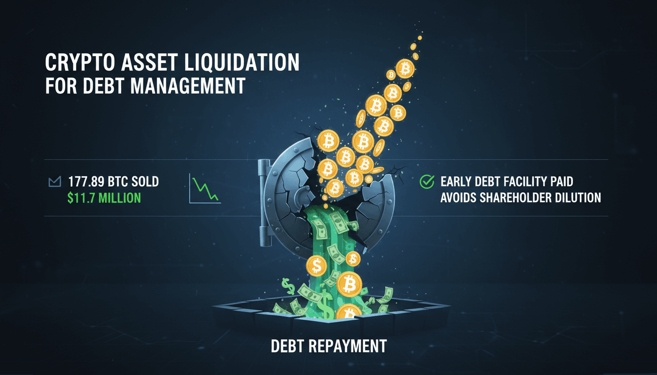 Smarter Web Company Bitcoin sale for debt repayment analysis