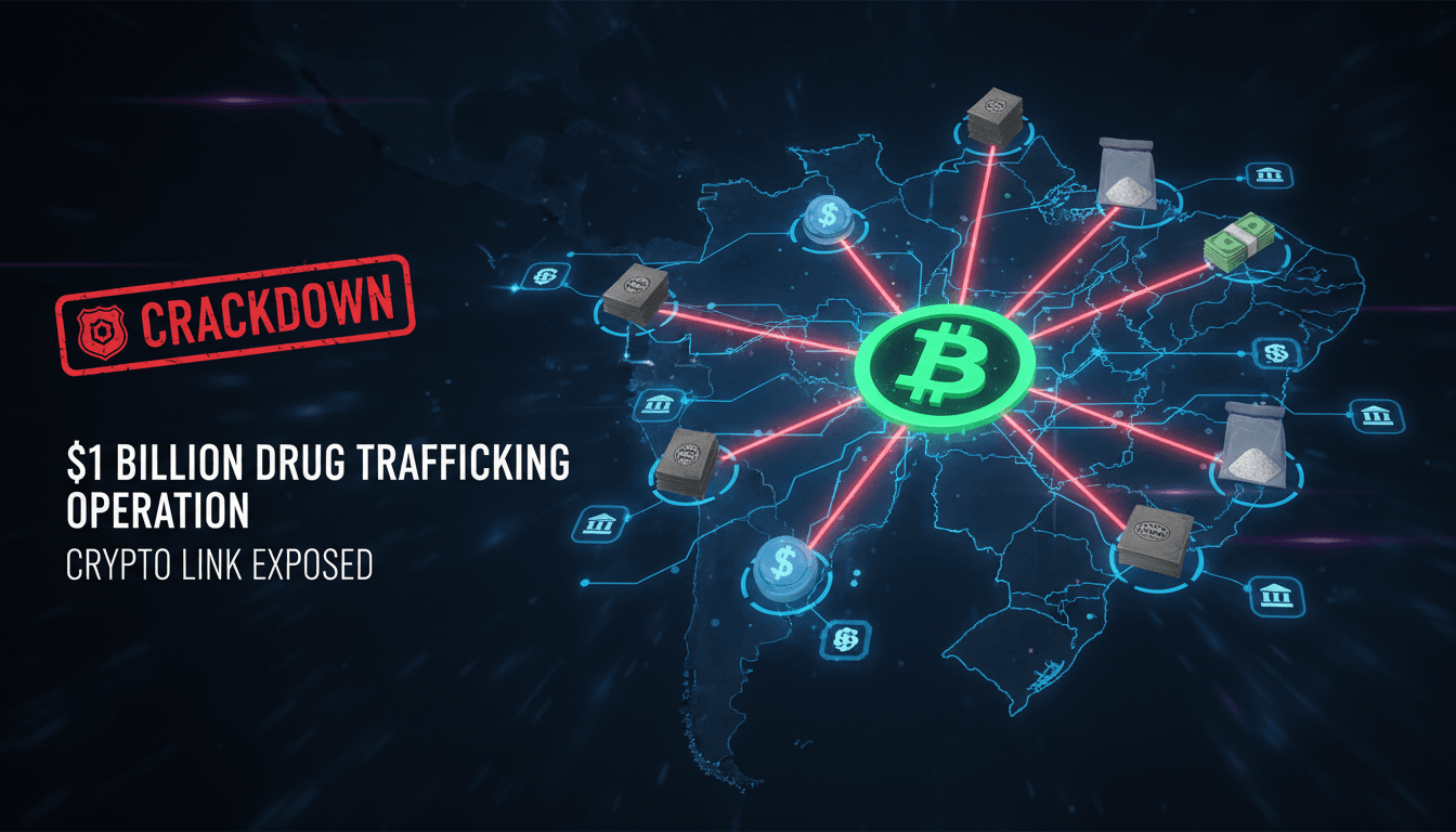 Brazilian police dismantle $1 billion drug trafficking operation linked to cryptocurrency