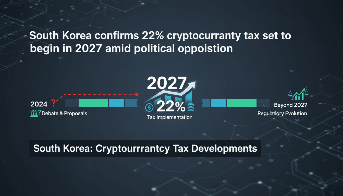 South Korea's cryptocurrency tax announcement and implications