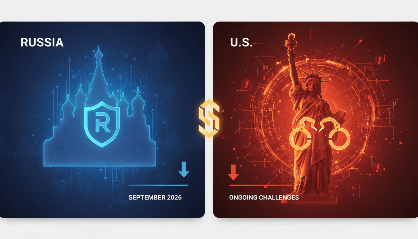 Overview of Russia's cryptocurrency regulations and market launch plans.