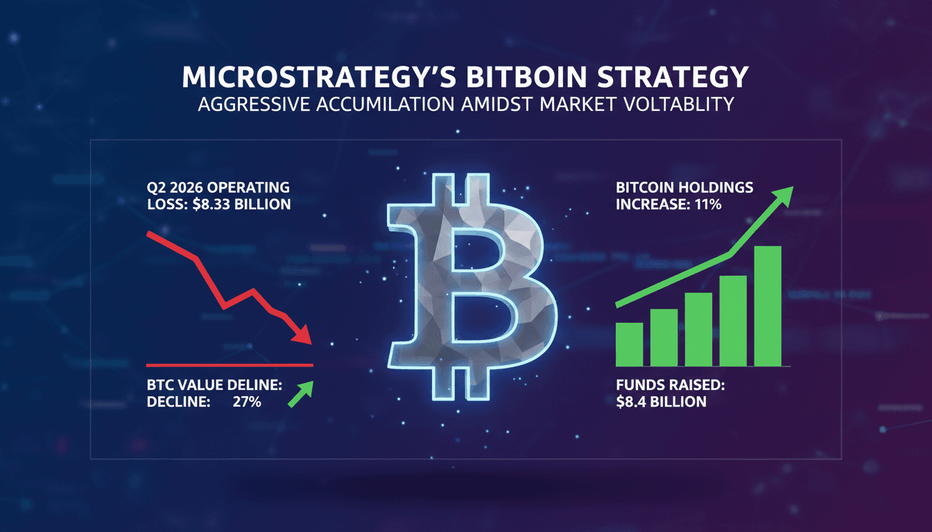MicroStrategy reports $8.33 billion loss while increasing Bitcoin holdings by 11%