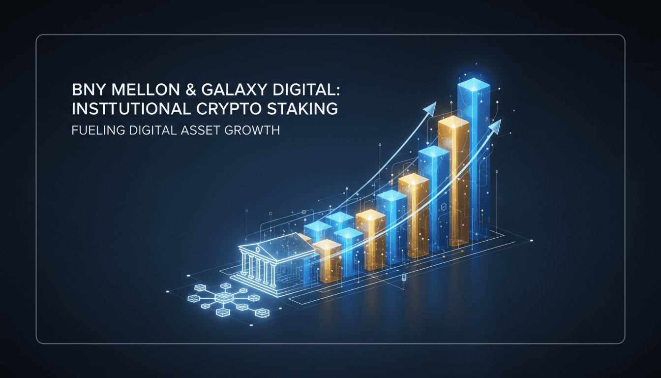 BNY Mellon and Galaxy Digital partnership for crypto staking services