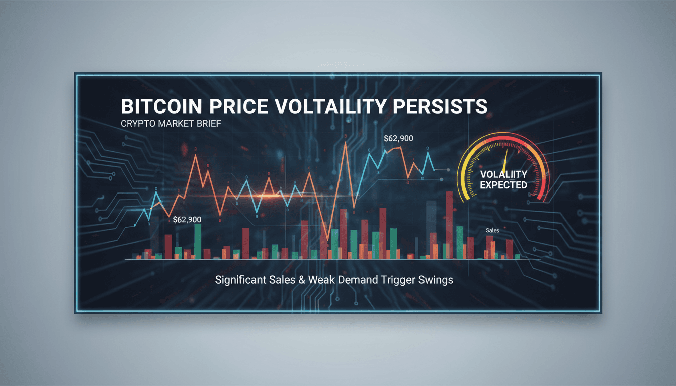 Bitcoin price chart showing recent fluctuations and market dynamics
