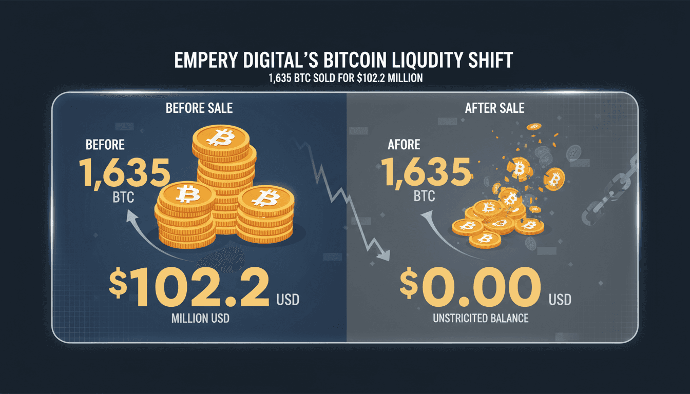 Empery Digital's Bitcoin sale and liquidity management analysis