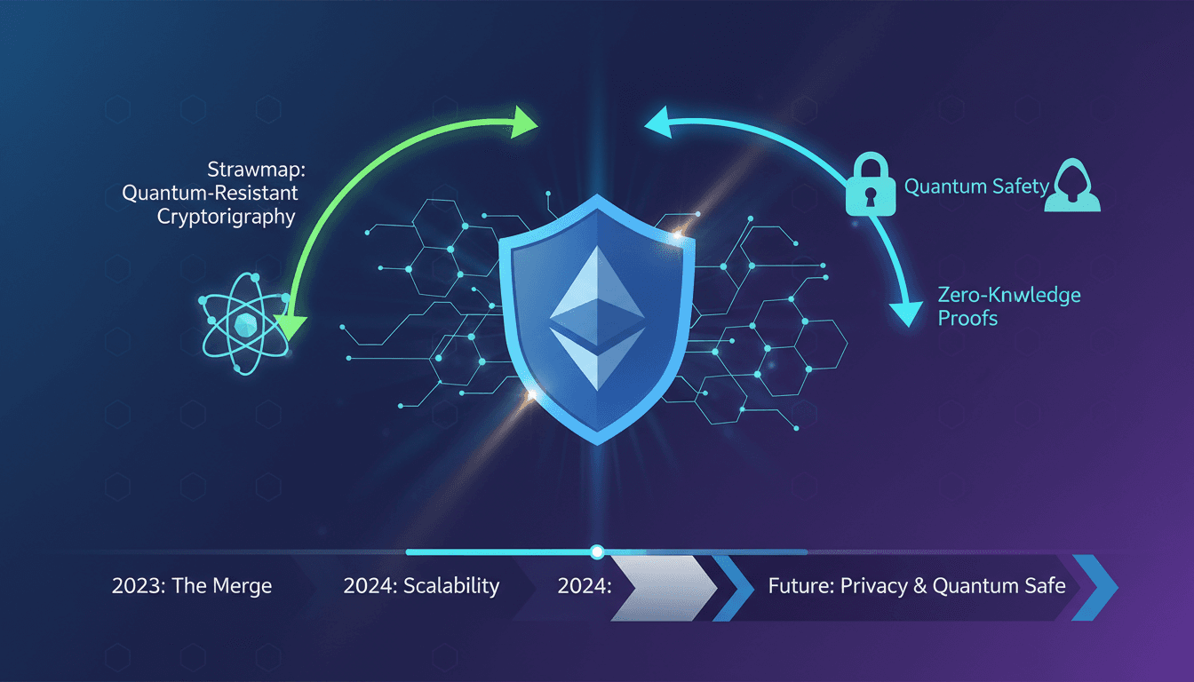 Ethereum roadmap update focusing on privacy and quantum safety