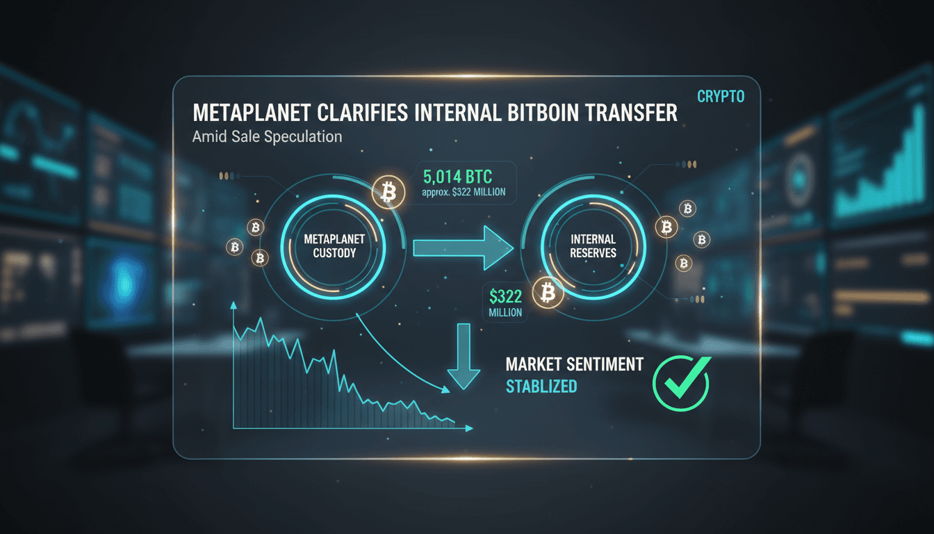 Metaplanet Bitcoin transfer clarification graphic
