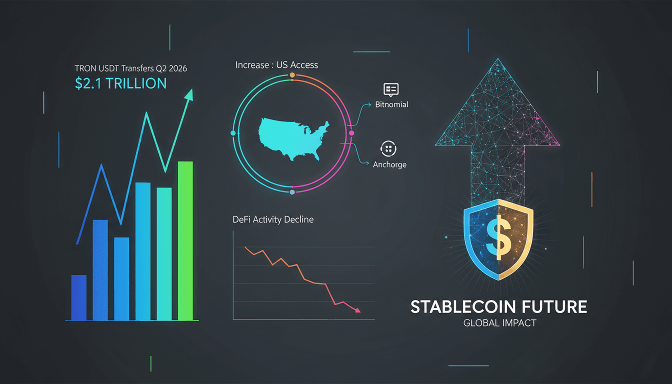TRON's record USDT transfers and stablecoin supply growth in Q2 2026