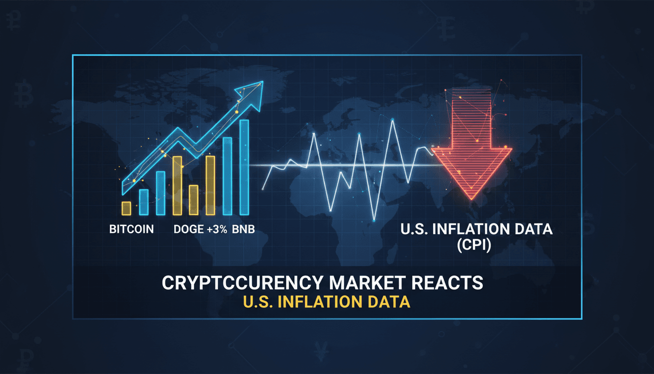 Cryptocurrency market analysis with Bitcoin and inflation data trends