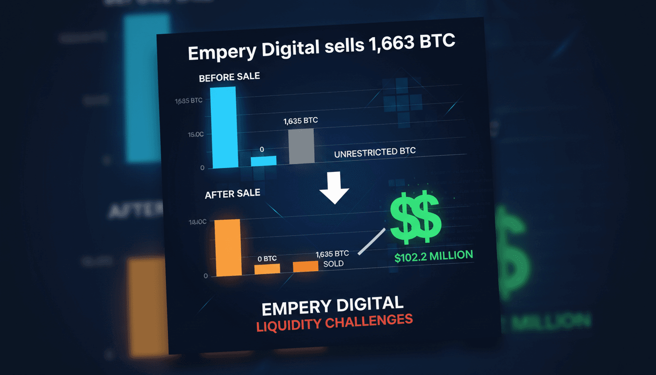 Empery Digital's Bitcoin sale and liquidity challenges analysis