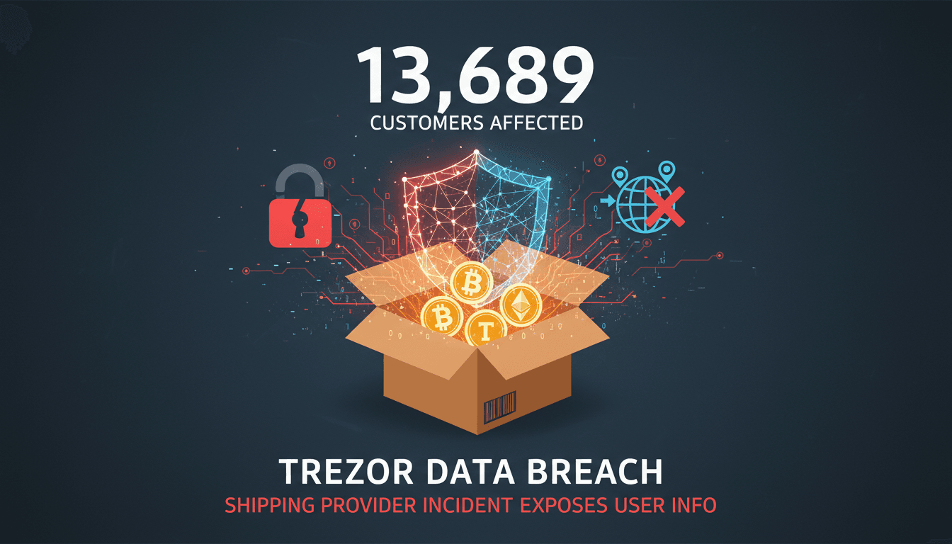 Trezor data breach affecting customers due to shipping provider incident
