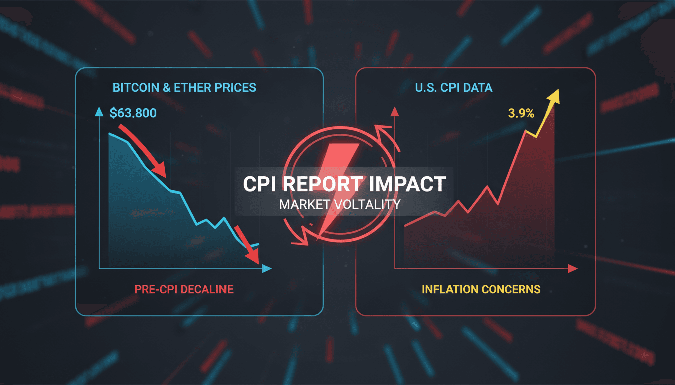 Bitcoin and ether price trends ahead of the U.S. CPI report