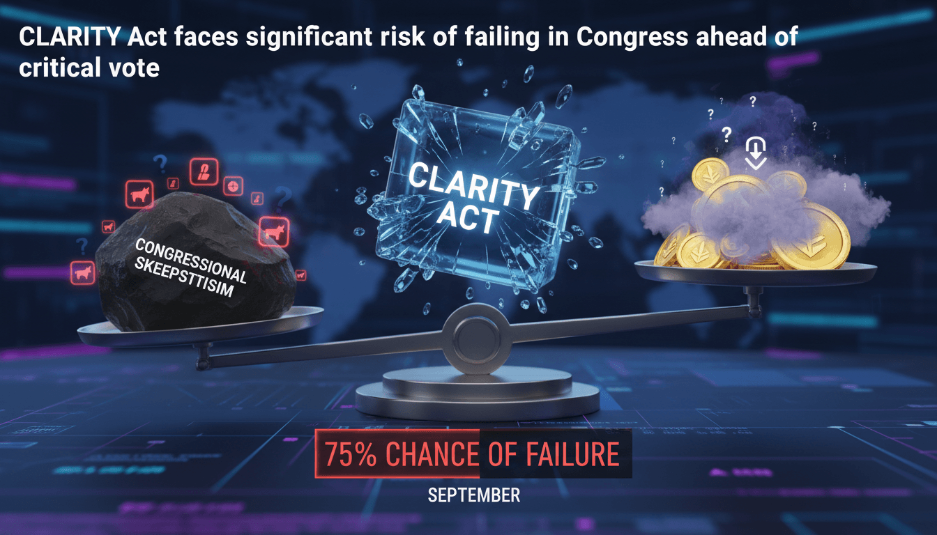 A visual representation of the CLARITY Act and its implications for cryptocurrency regulation.