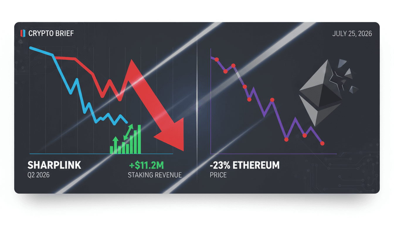 SharpLink financial report highlighting Ethereum price impact