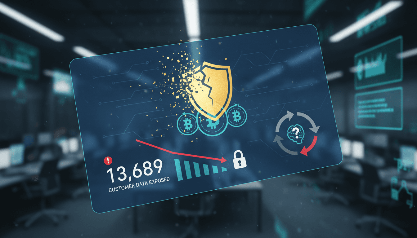 Trezor data breach infographic showing customer impact and security concerns.