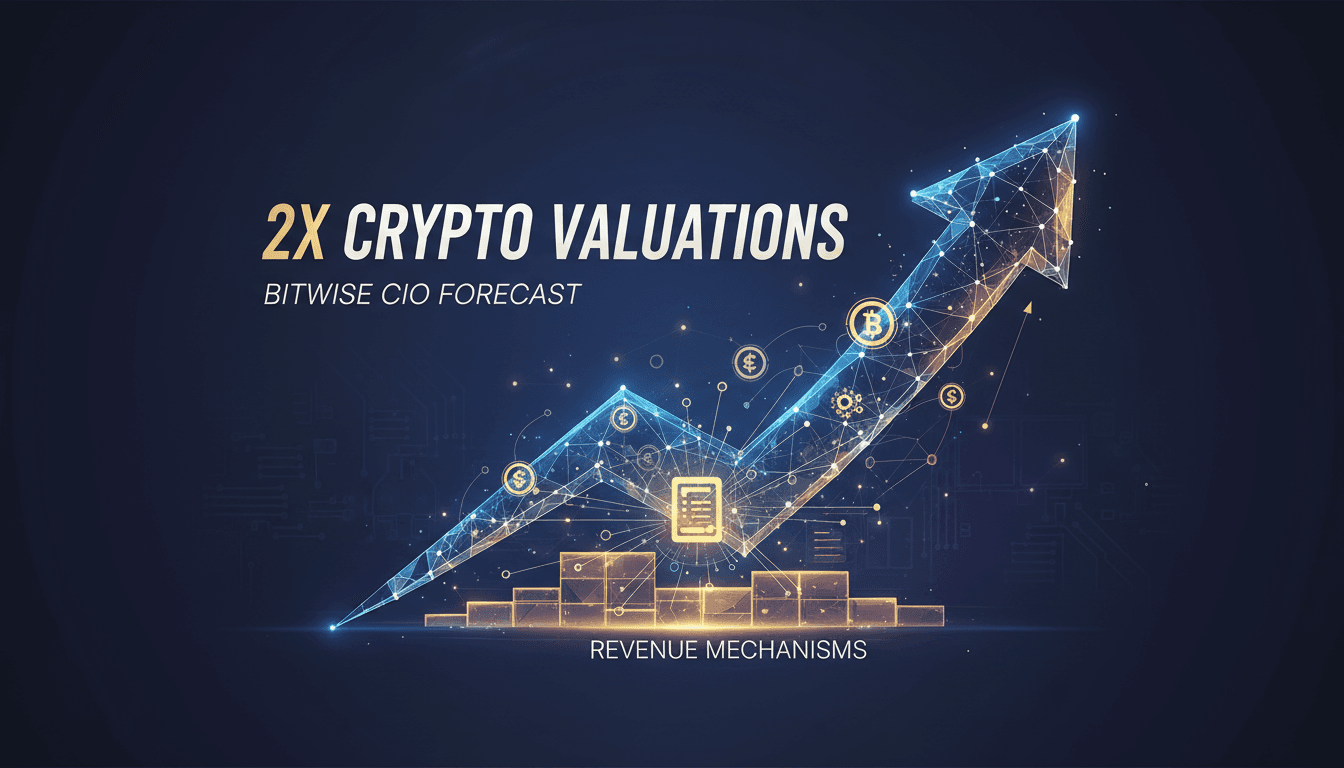 Matt Hougan discusses crypto valuations and revenue mechanisms.