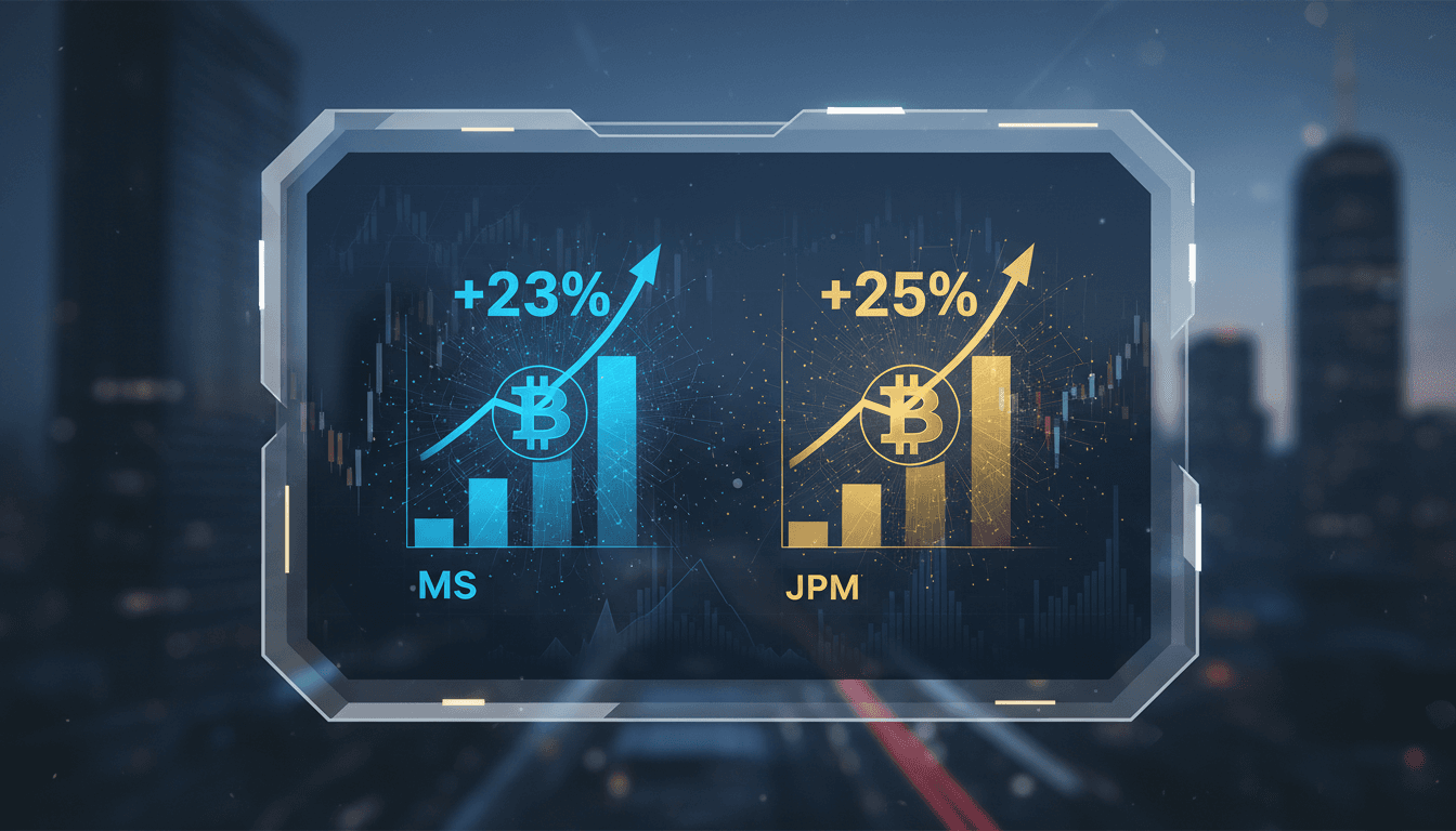 Illustration of Bitcoin ETF growth among major financial institutions