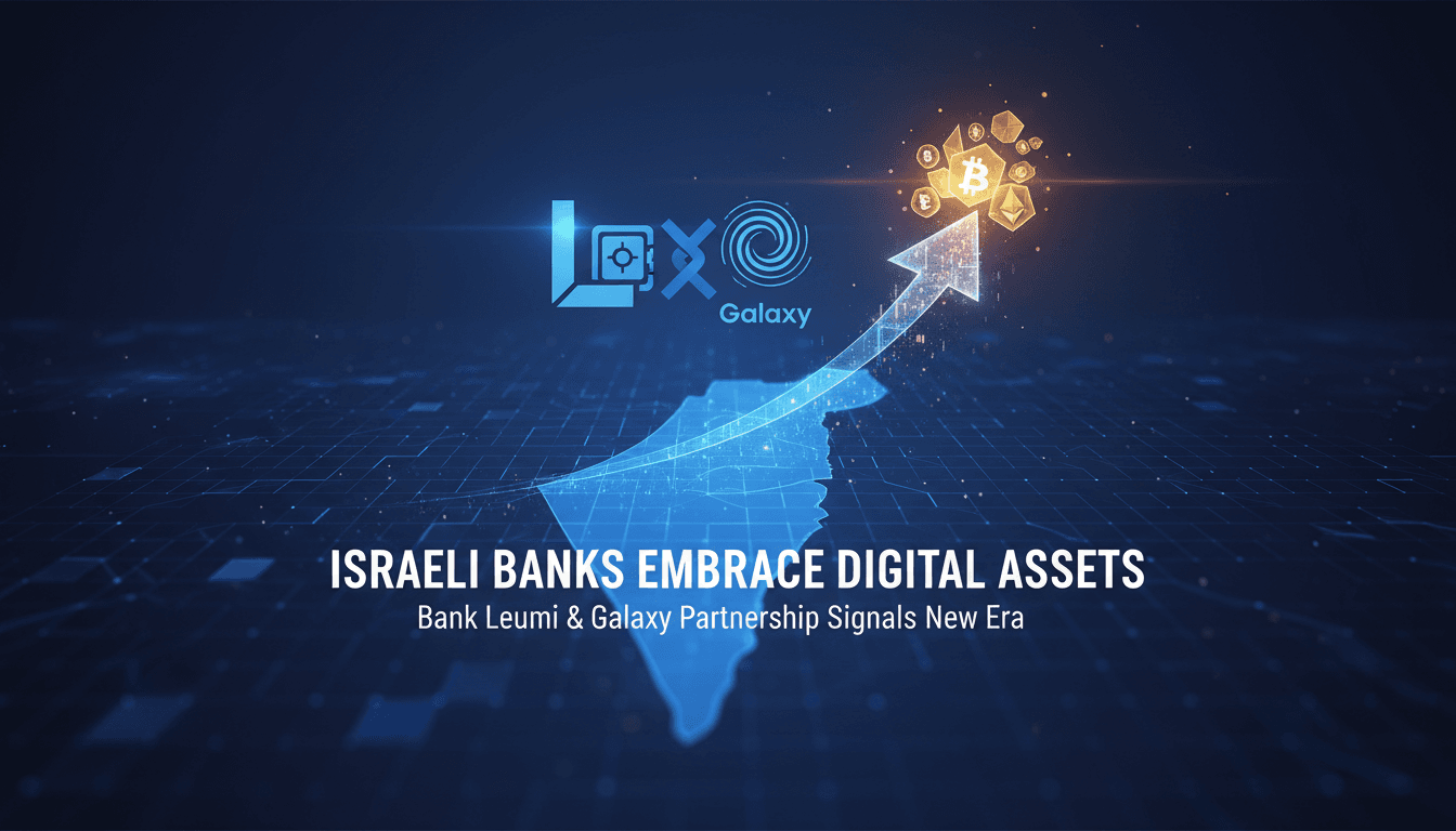 Bank Leumi and Galaxy partnership for cryptocurrency trading in Israel