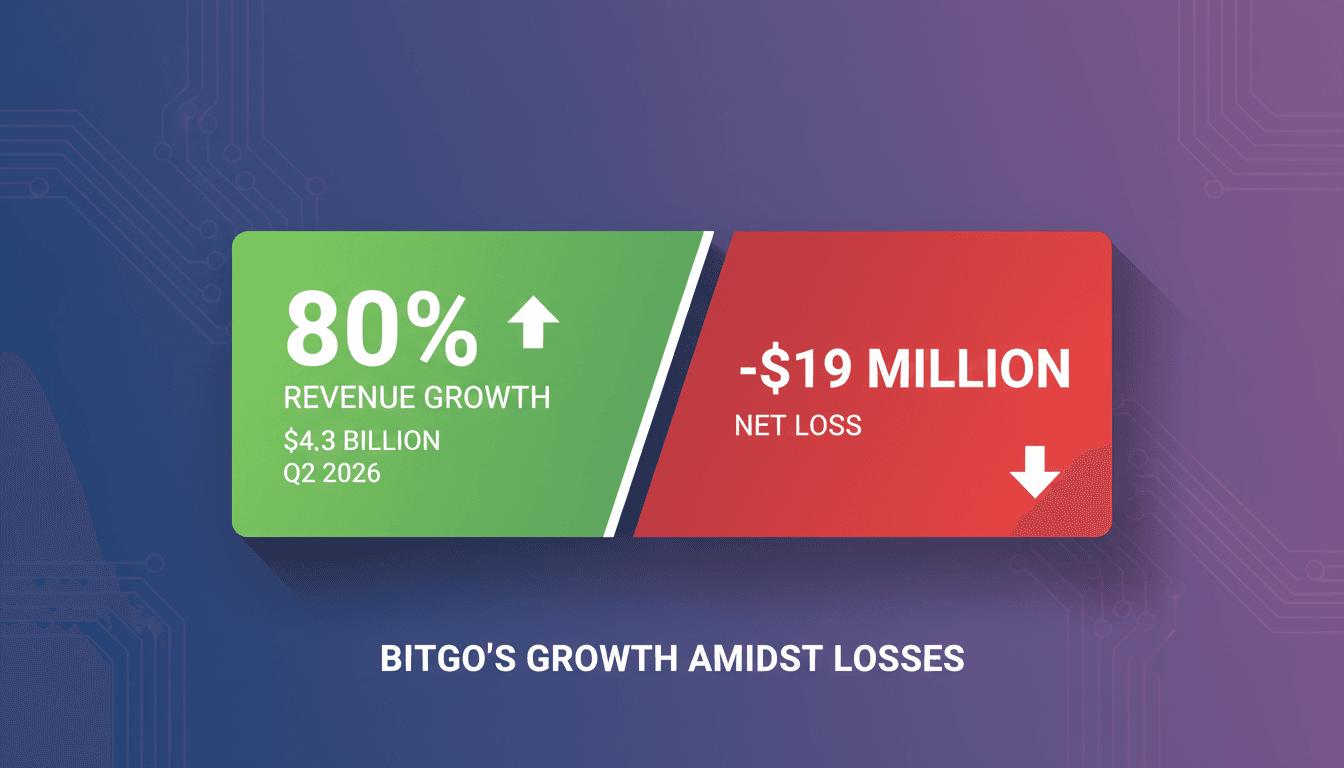 BitGo reports 80% revenue growth in Q2 2026 despite $19 million loss
