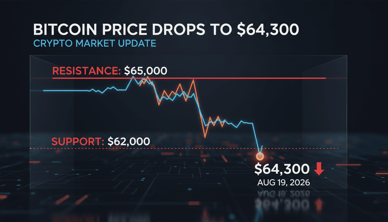 A chart depicting Bitcoin's price movement with resistance and support levels marked.