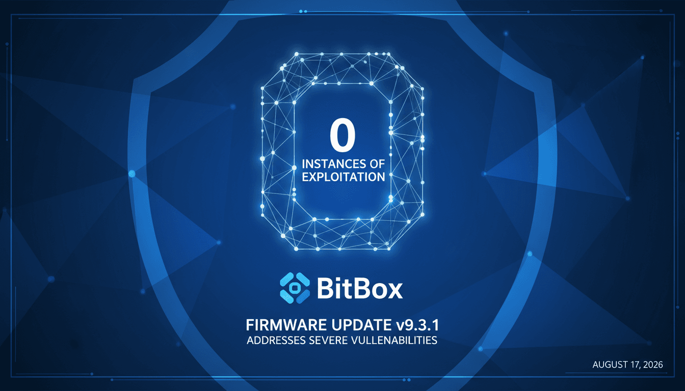 BitBox Releases Critical Firmware Update to Address Severe Vulnerabilities in BitBox02 Wallets