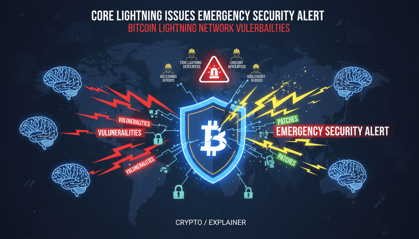 Infographic showing the impact of AI-generated reports on Bitcoin Lightning Network security vulnerabilities.