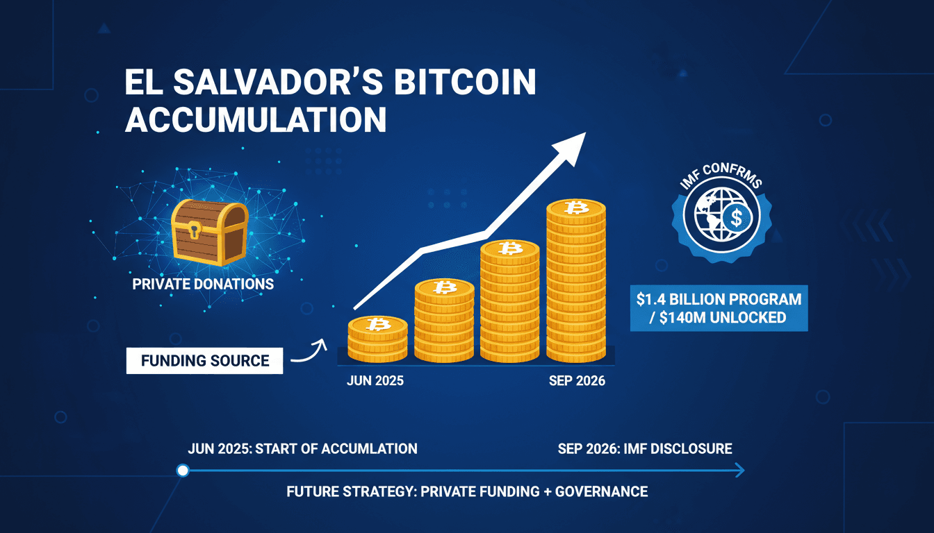 IMF Confirms El Salvador's Bitcoin Accumulation Funded by Private Donations