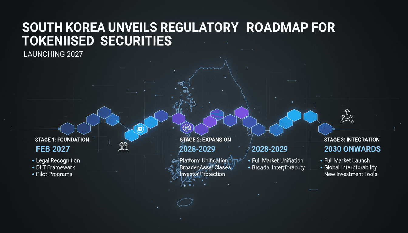 South Korea Unveils Regulatory Roadmap for Tokenised Securities Set to Launch in 2027