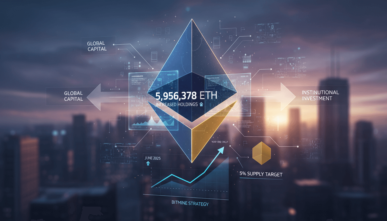Bitmine Immersion Technologies Expands Ethereum Holdings to Nearly 6 Million Tokens