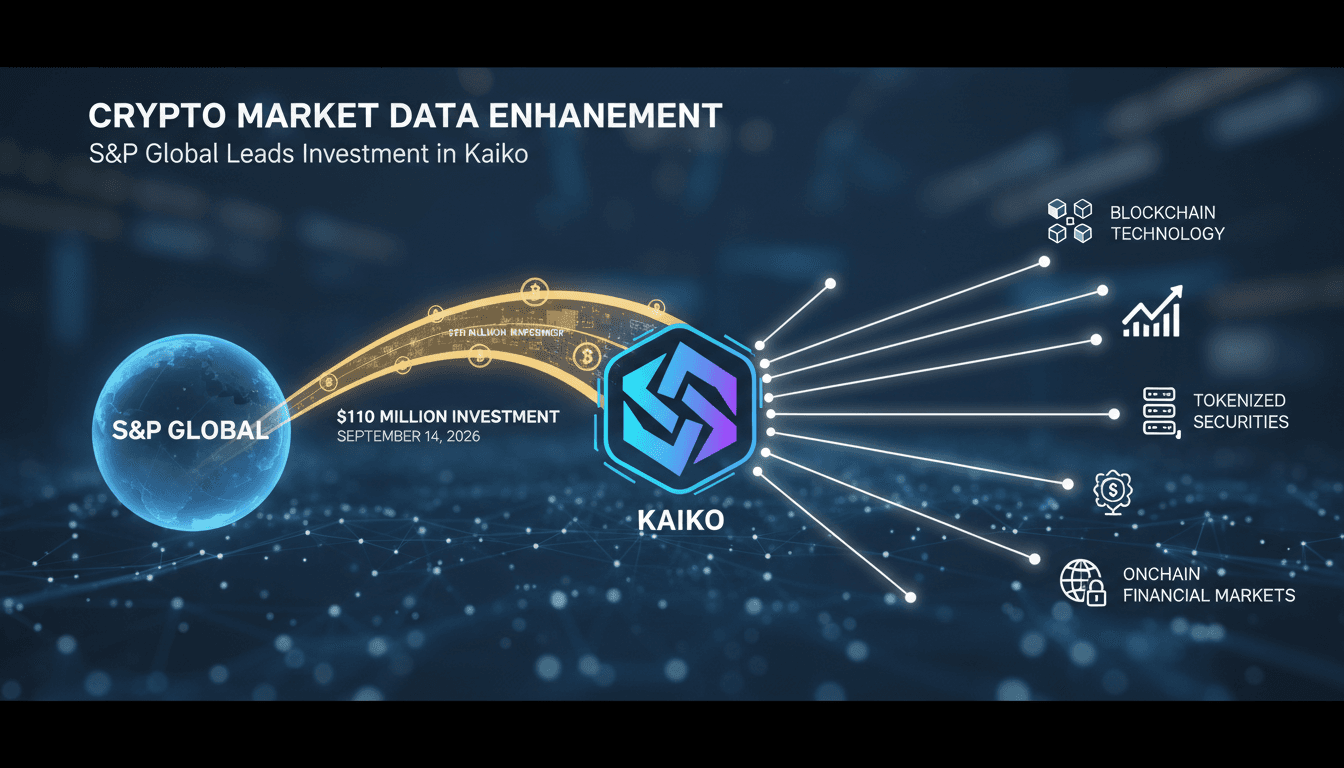 S&P Global Leads $110 Million Investment in Kaiko to Enhance Crypto Market Data Infrastructure